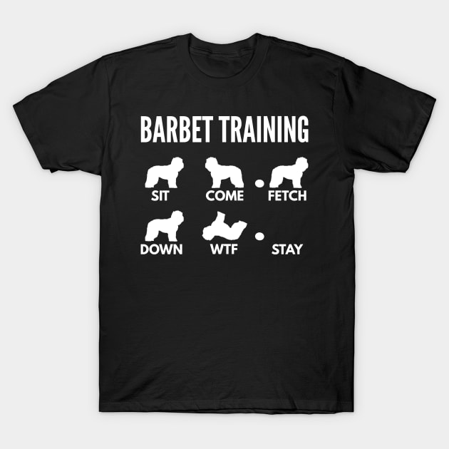 Barbet Training French Water Dog Tricks T-Shirt by DoggyStyles